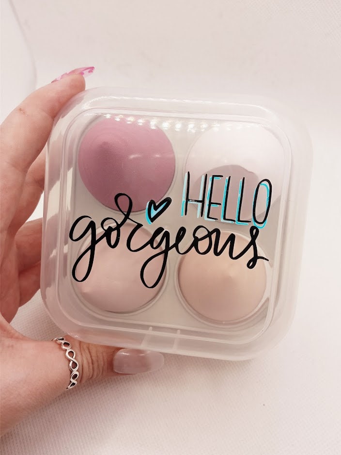 Beauty Blender Box - HELLO GORGEOUS - Makeup Sponge Gift Box