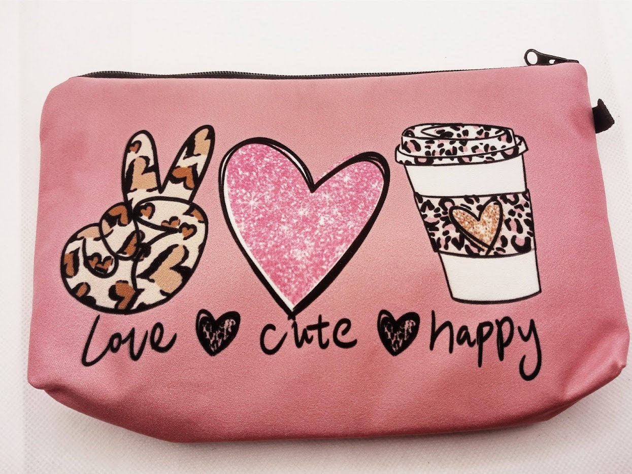 Leopard Print Love - Pink Makeup Toiletry Travel Bag