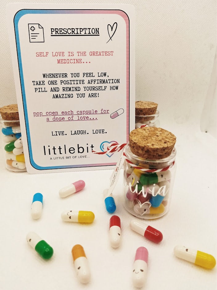 Self Love Medicine Bottle - Personalised Mental Health Gift
