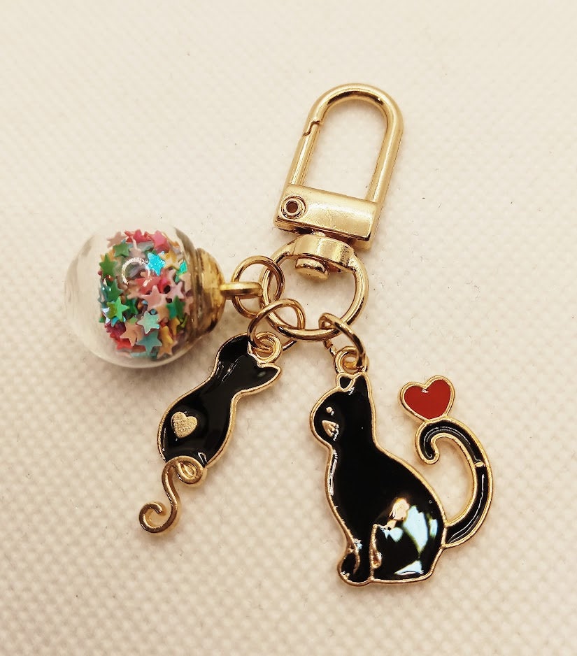 Cat Lover Keyring - Cute Cat Key Chain Charm