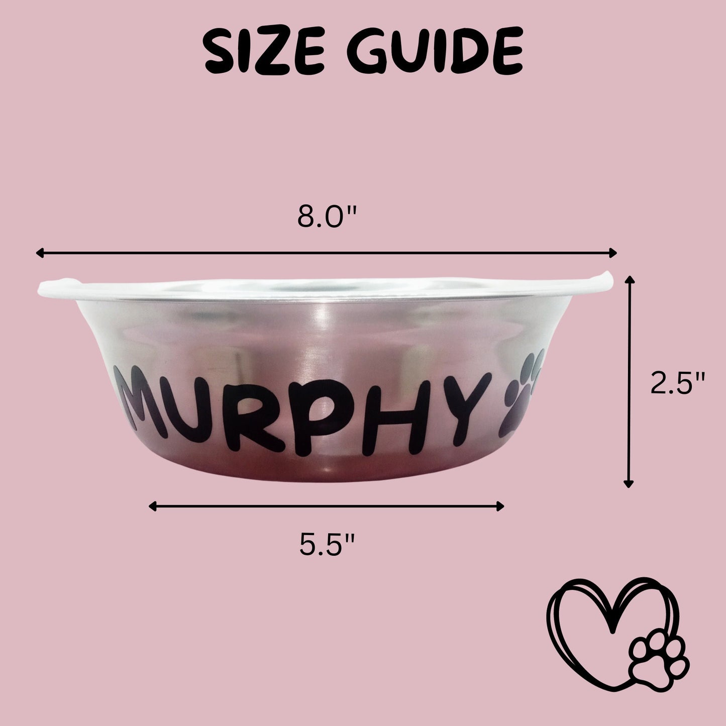 Personalised Dog Bowl - Food Water Bowl Dog Gift