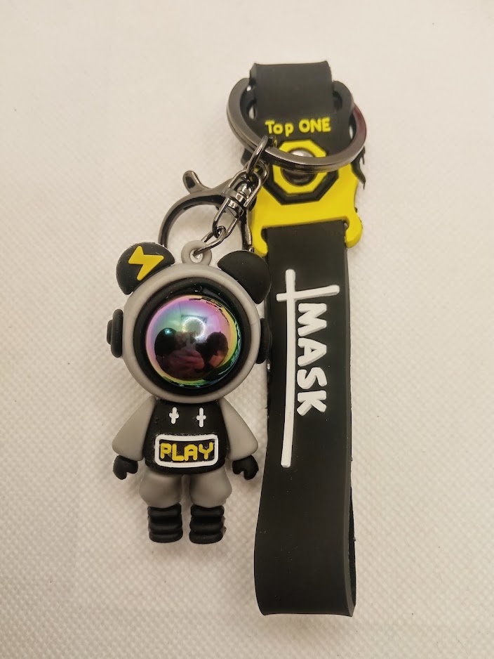 Astronaut Bear Keyring - Space Gamer Key Chain