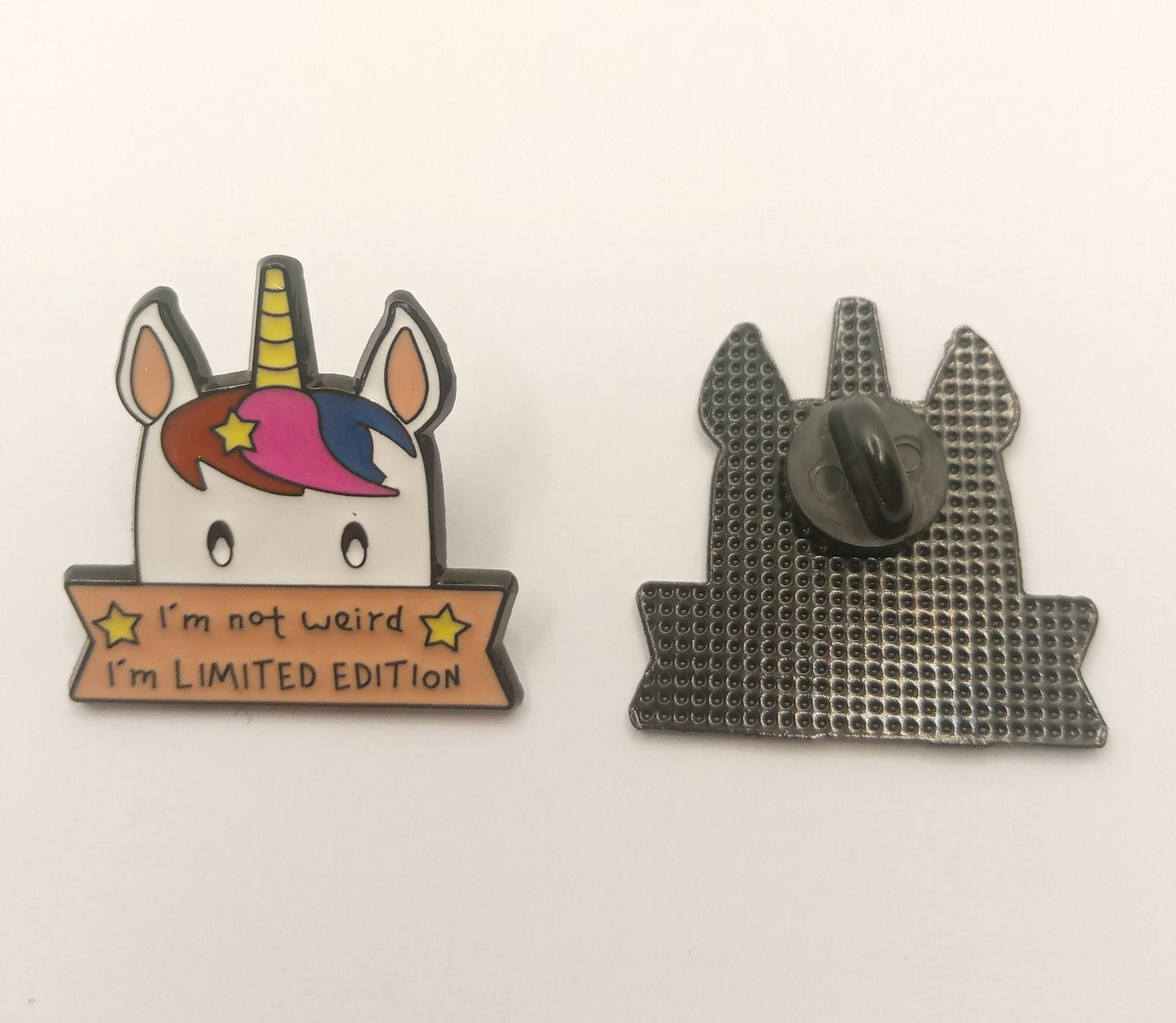Cute Unicorn Pin Badge - Limited Edition Cartoon Unicorn Enamel Pin Badge