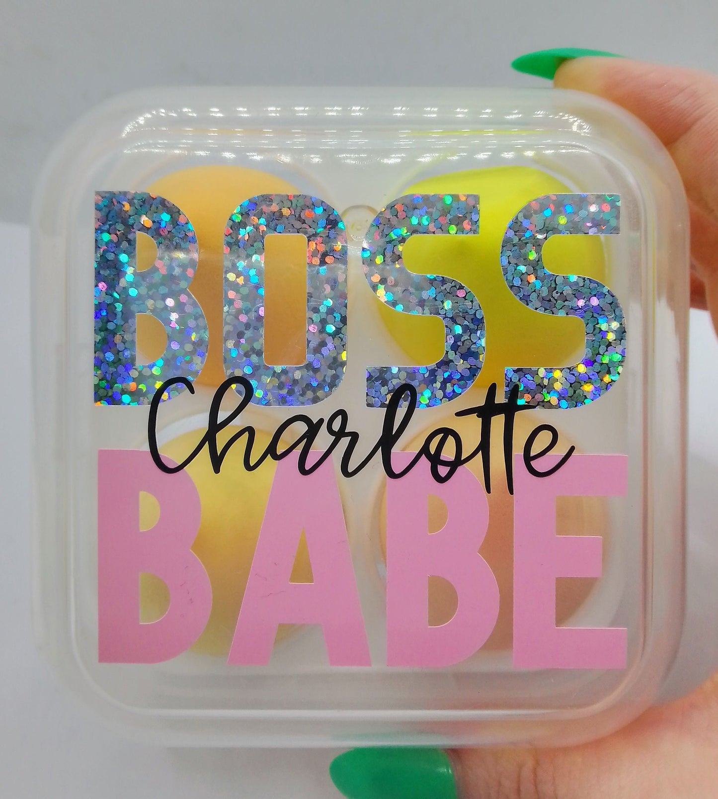 Personalised Boss Babe Beauty Blender Box - Makeup Sponge Gift Box