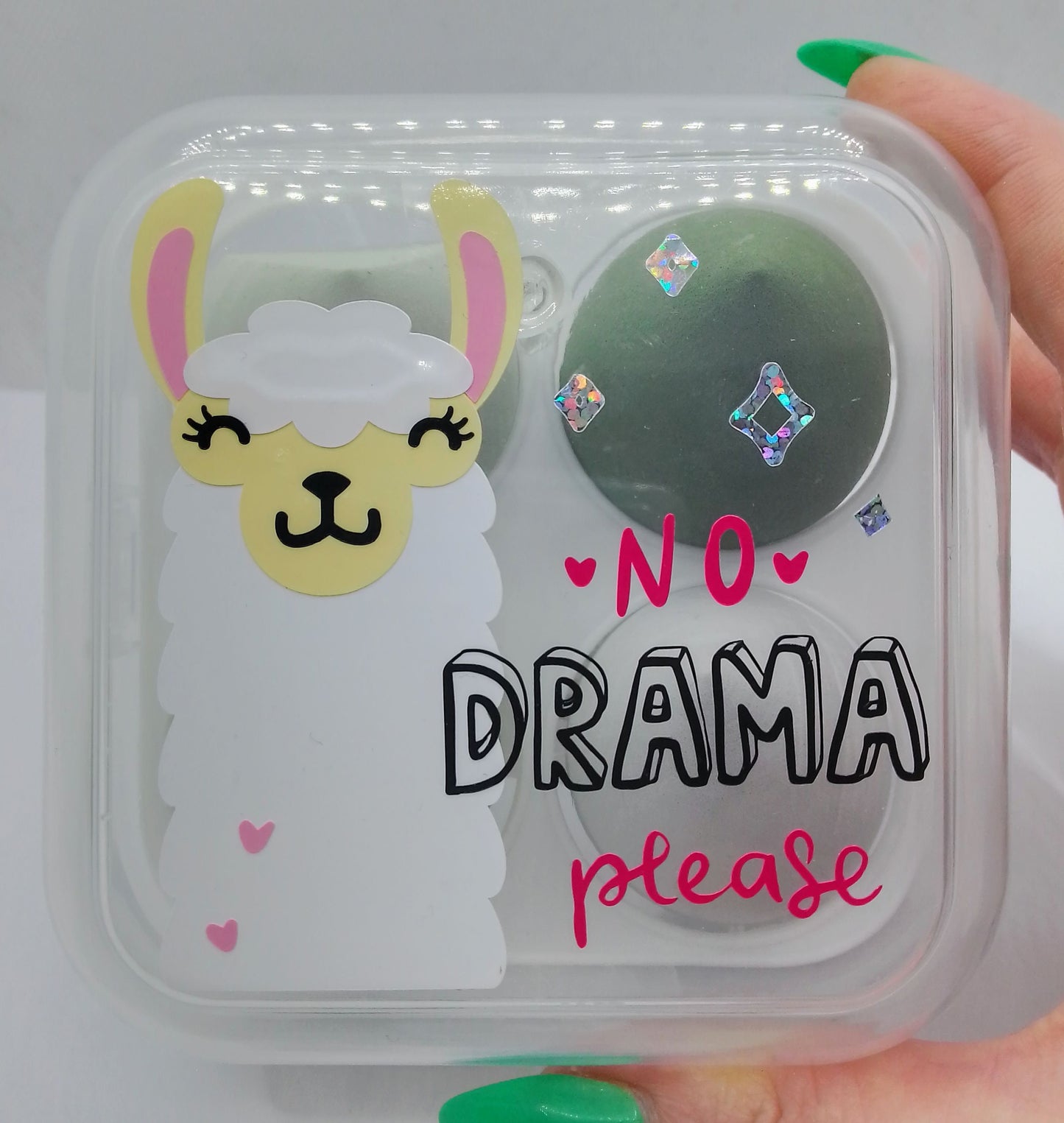 Positive Llama Beauty Blender Box - No Drama Please Makeup Sponge Gift Box