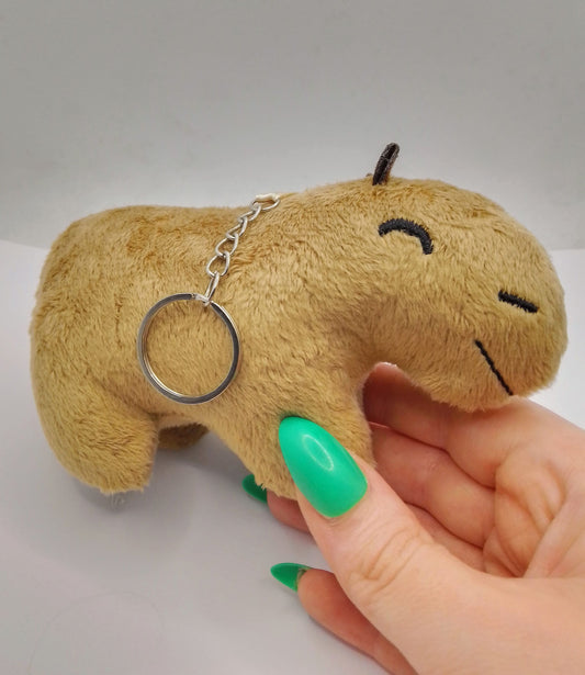 Capybara Keyring Plush - Anti Stress Key Chain