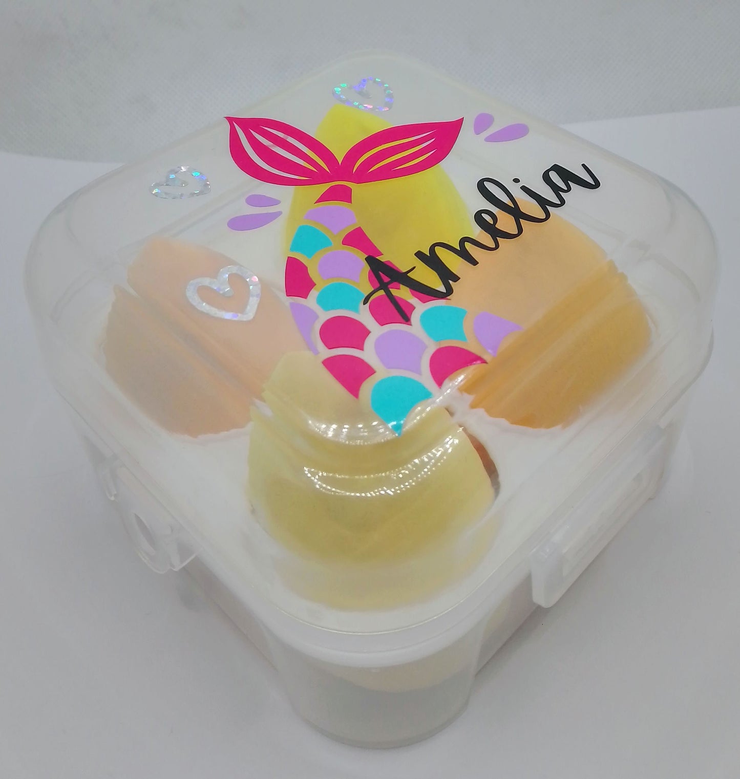 Personalised Mermaid Beauty Blender Box - Mermaid Splash Makeup Sponge Gift Box