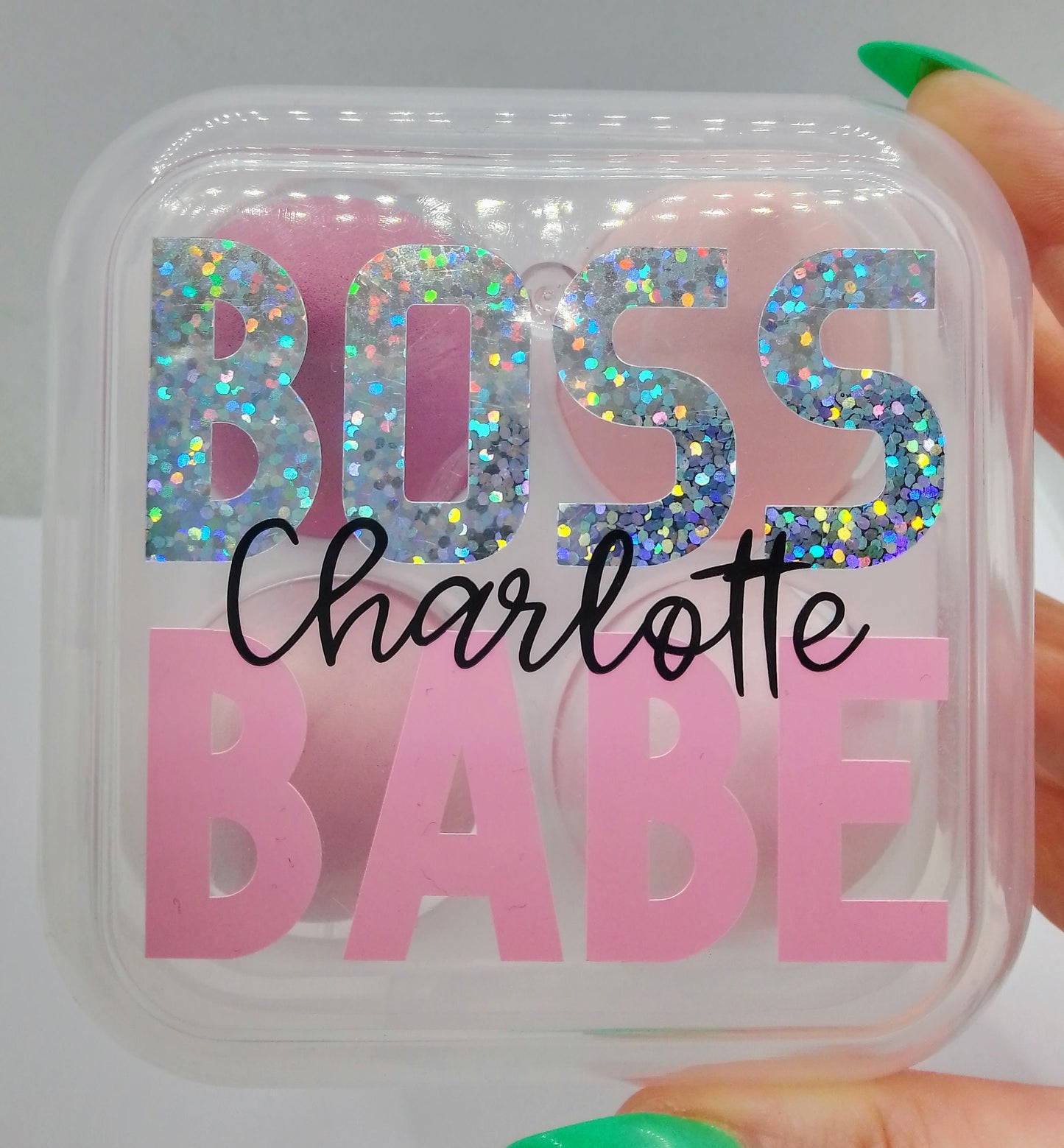 Personalised Boss Babe Beauty Blender Box - Makeup Sponge Gift Box