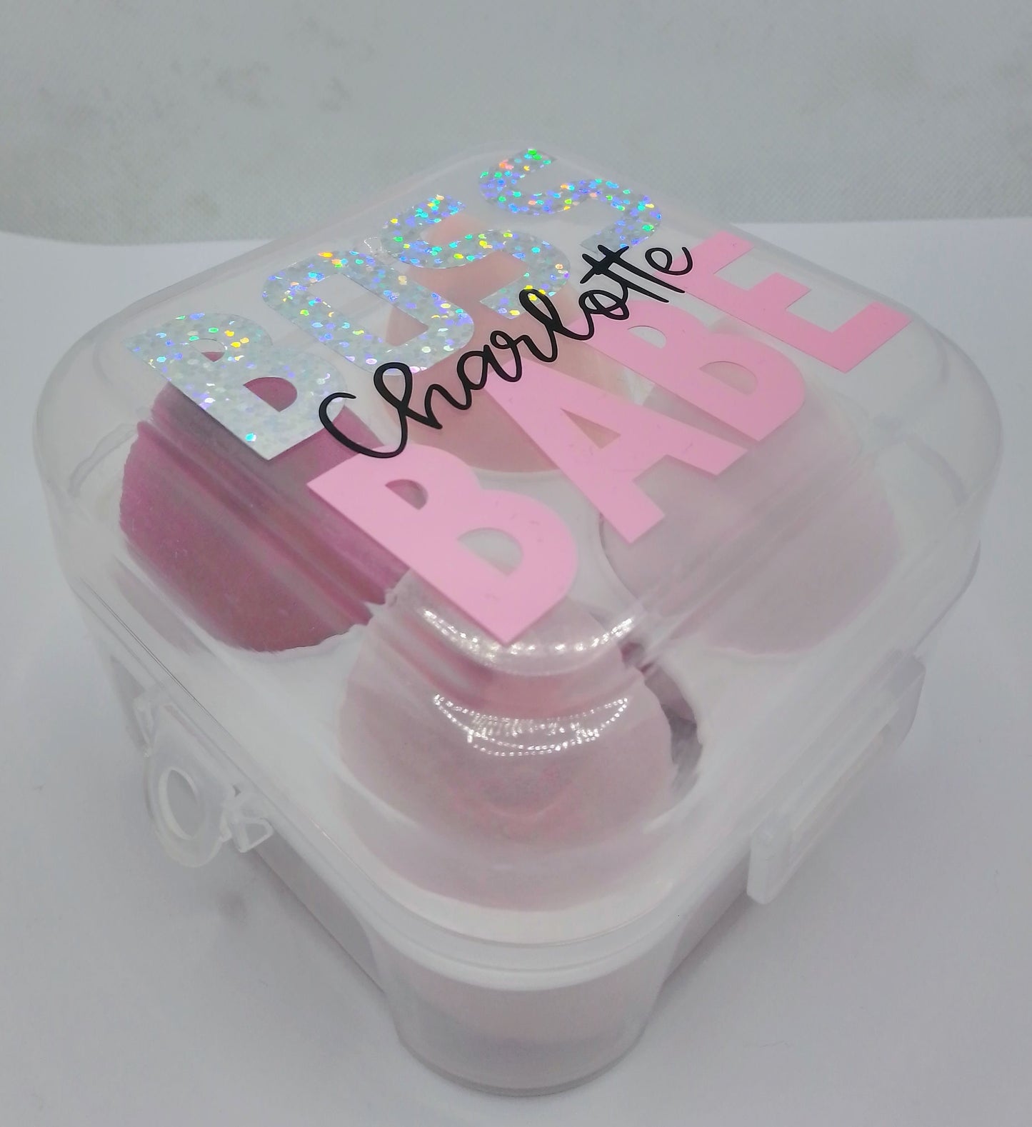 Personalised Boss Babe Beauty Blender Box - Makeup Sponge Gift Box