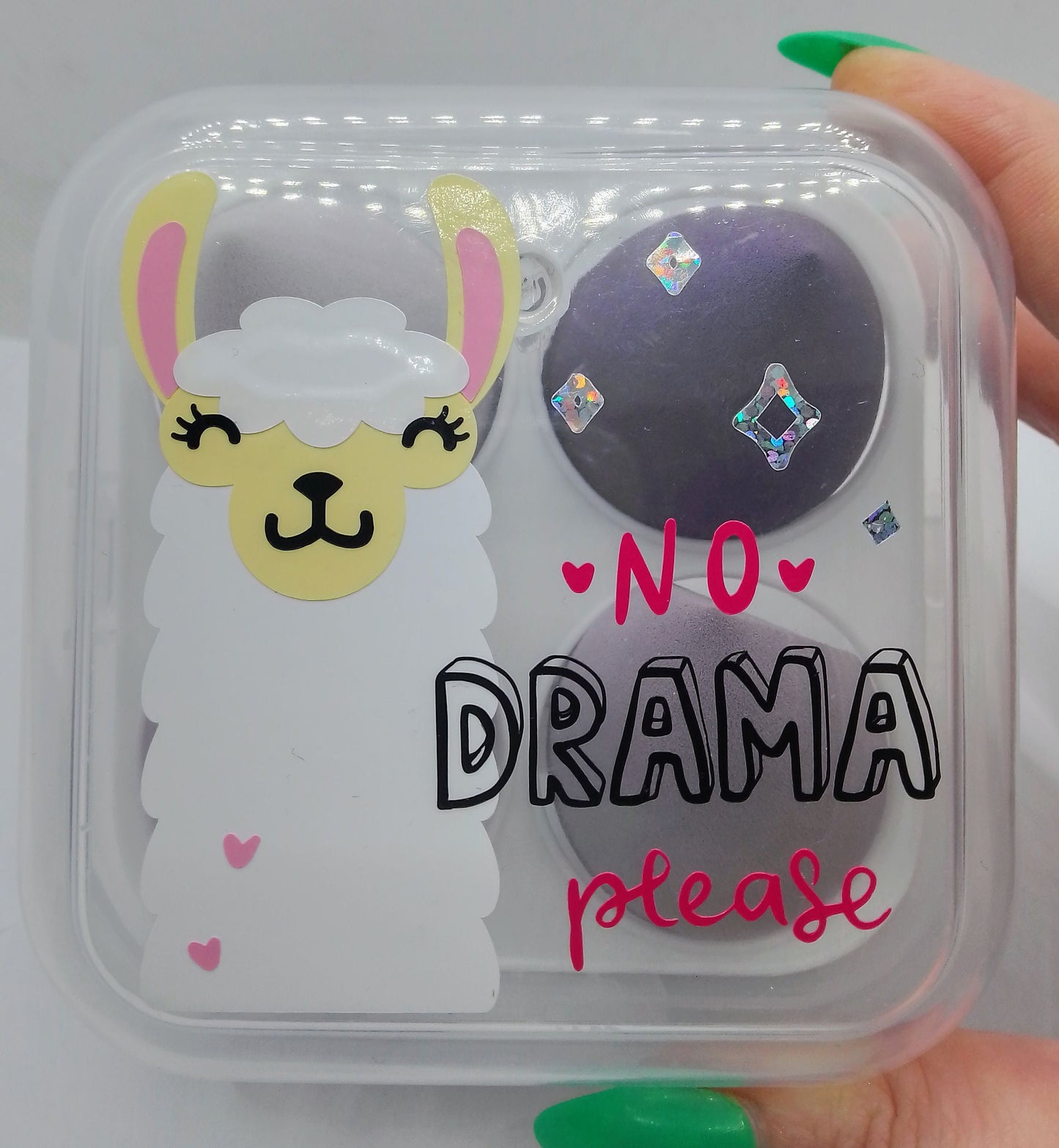 Positive Llama Beauty Blender Box - No Drama Please Makeup Sponge Gift Box
