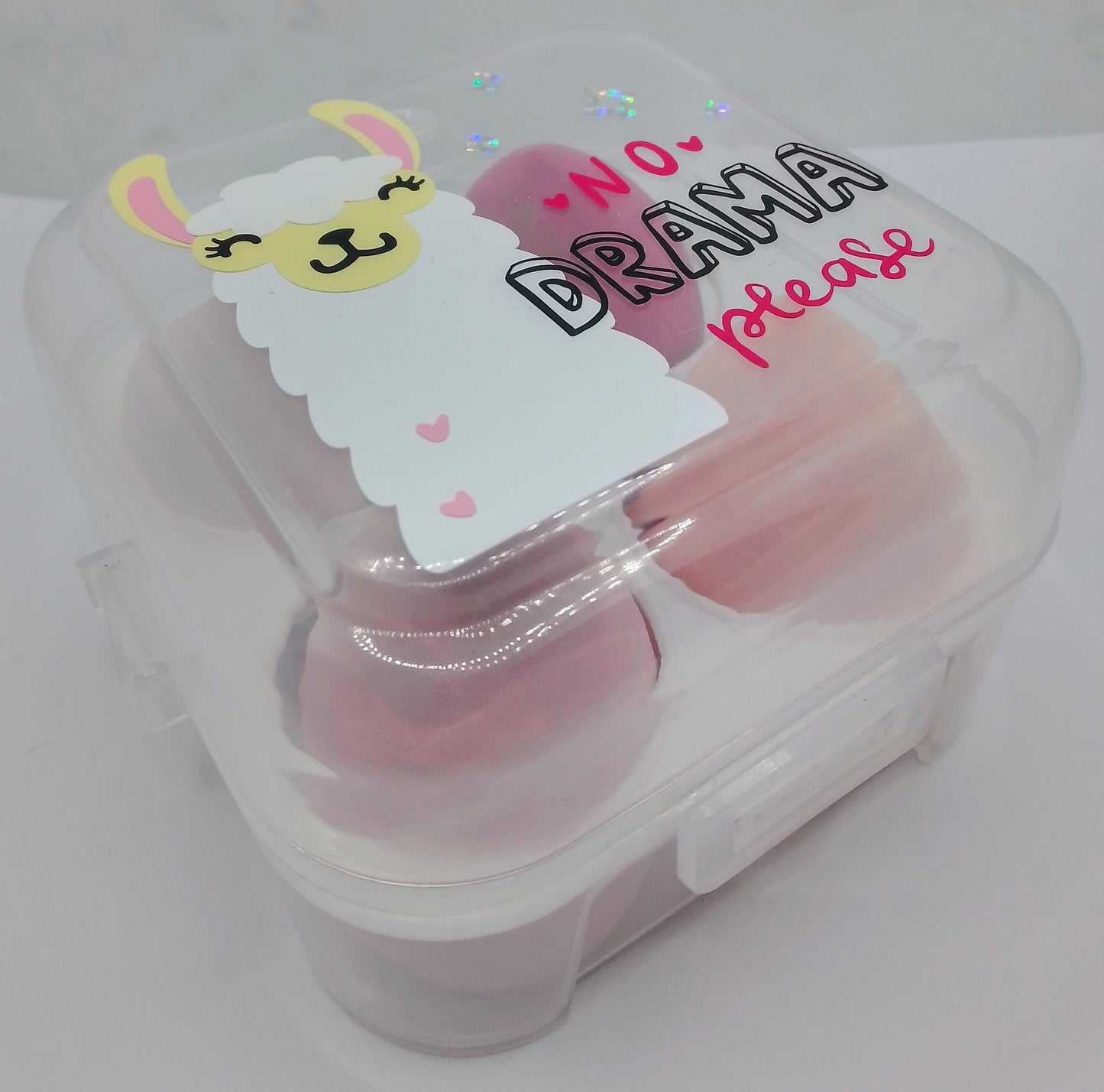 Positive Llama Beauty Blender Box - No Drama Please Makeup Sponge Gift Box