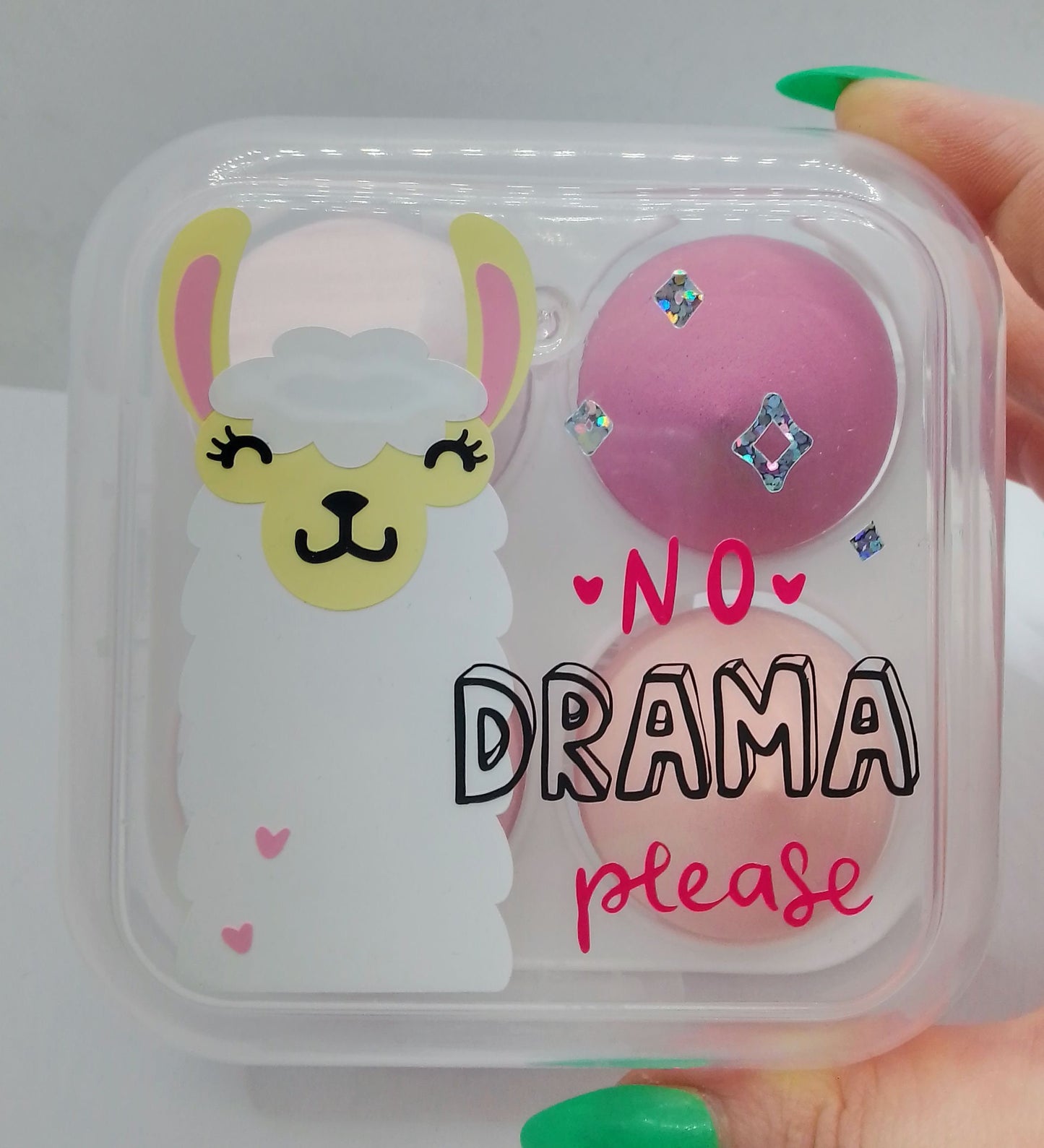 Positive Llama Beauty Blender Box - No Drama Please Makeup Sponge Gift Box