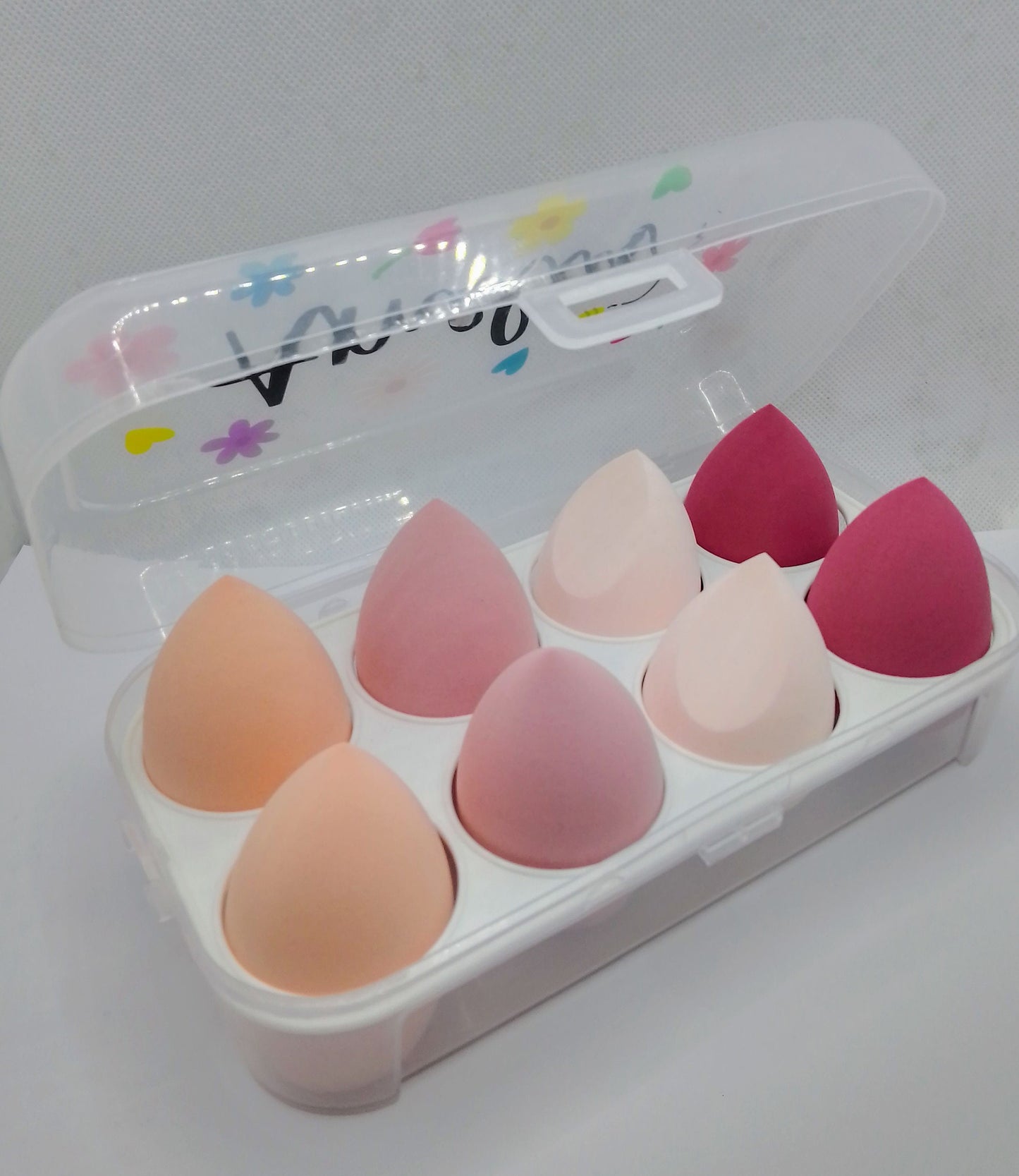 Personalised Beauty Blender Box - Large Summer Flowers Makeup Sponge Gift