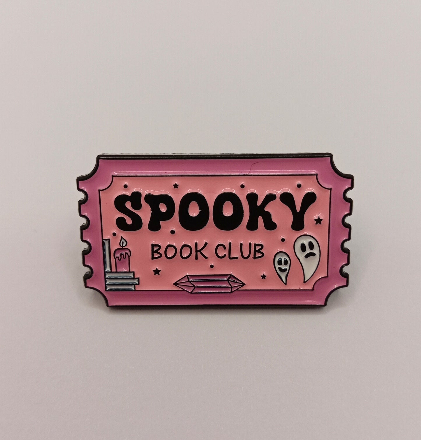 Book Club Ticket Pin Badge - Anti Social Pin Badge