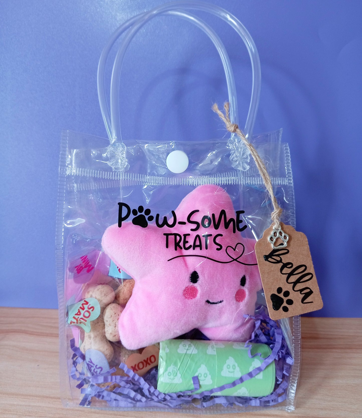 Mini Doggy Treat Bag - Pawsome Treats Personalised Dog Gift