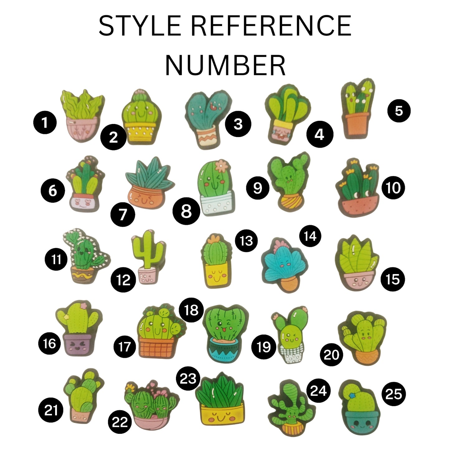 Cactus Croc Charms - Cactus Design Jibbitz