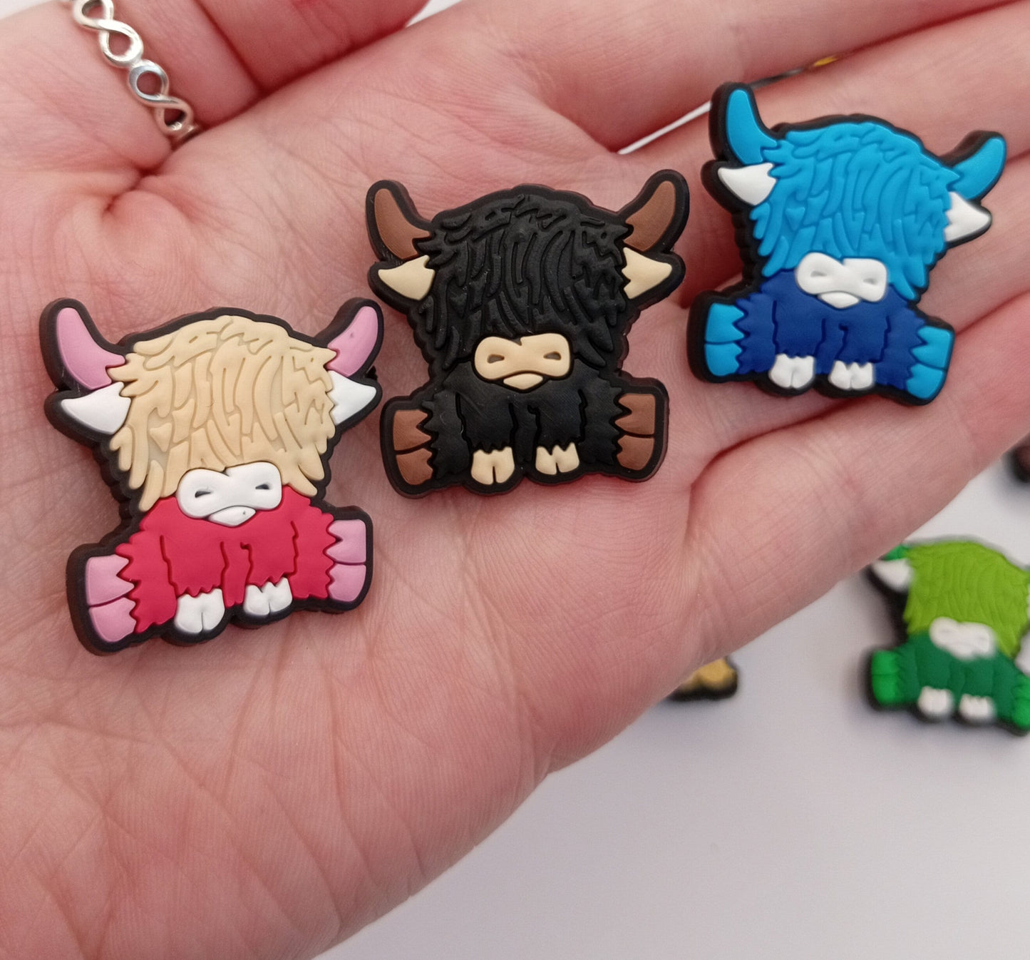 Highland Cow Croc Charms - Cute Cow Jibbitz
