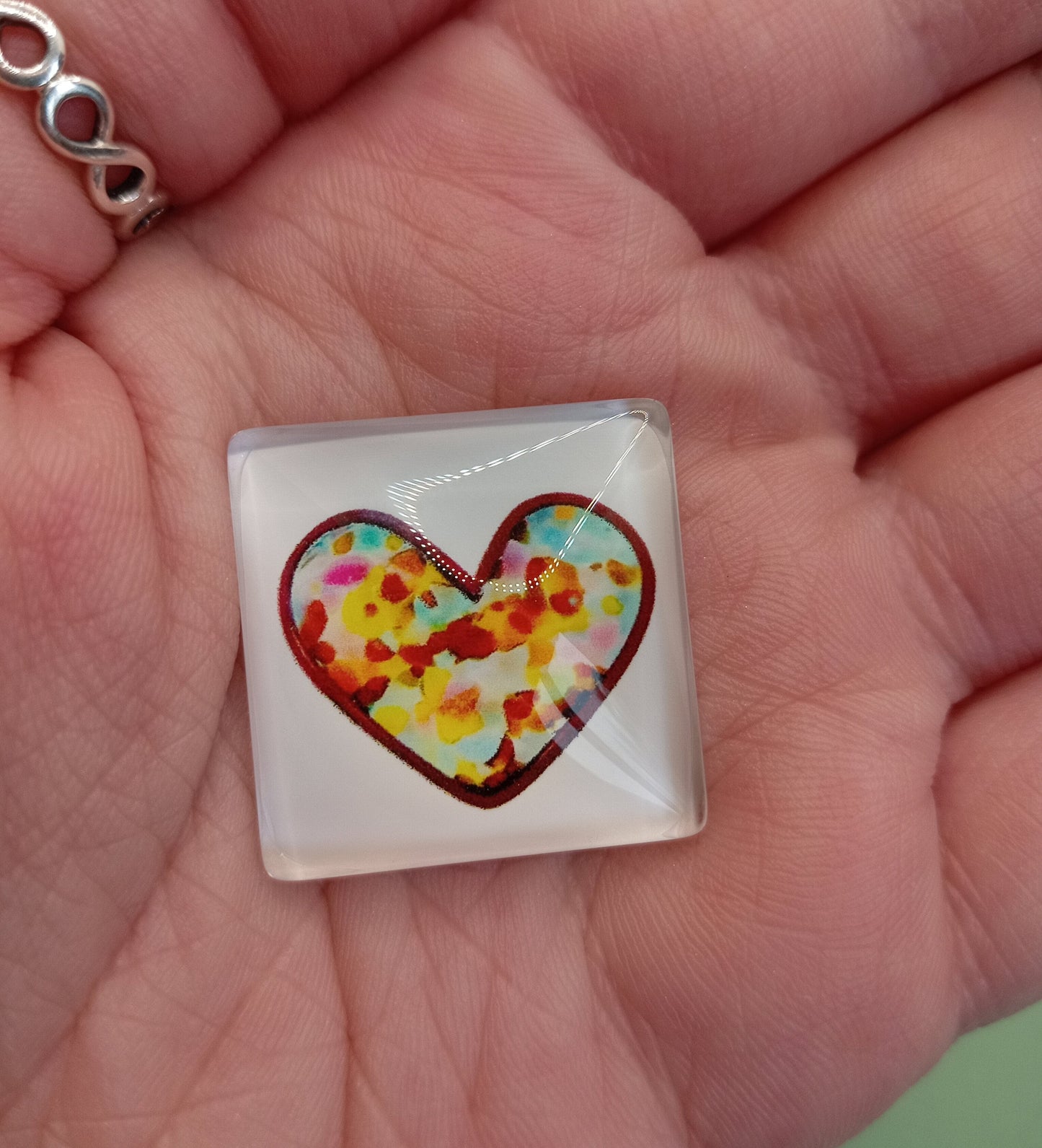 Pocket Hug - Rainbow Glass Heart Self Care Gift
