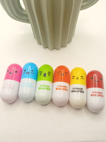 Vitamin Ball Point Pens - Cute Stationery Back To School