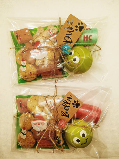 Mini Christmas Dog Gift Bundle - Personalised Doggy Stocking Filler Gift