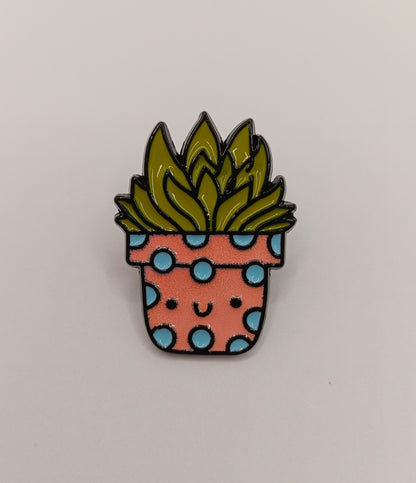 Cute Cactus Pin Badge - Positive Pin Badge