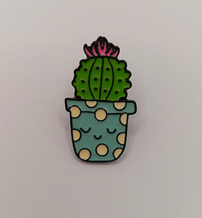 Cute Cactus Pin Badge - Positive Pin Badge