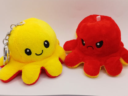 Octopus Keyring - Reversible Mood Octopus Key Chain