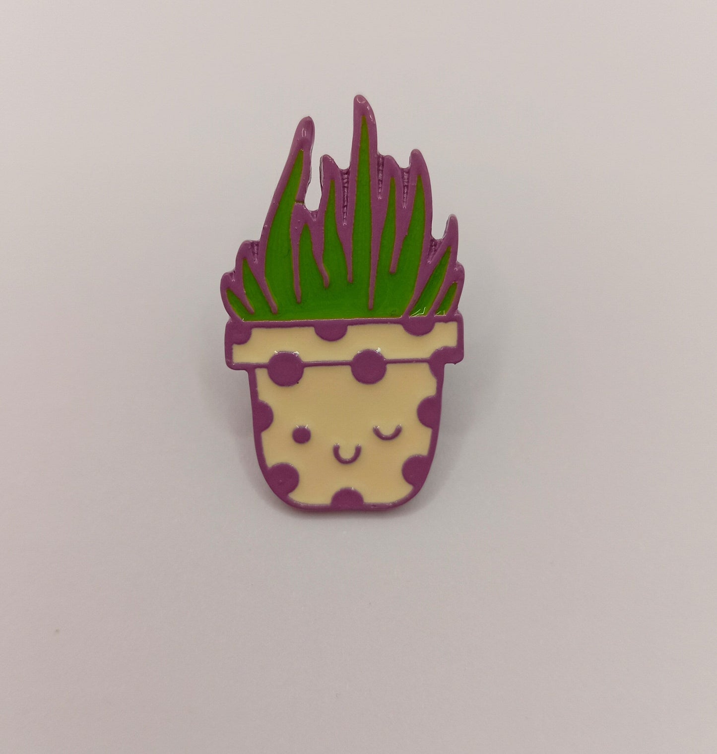 Cute Cactus Pin Badge - Positive Pin Badge