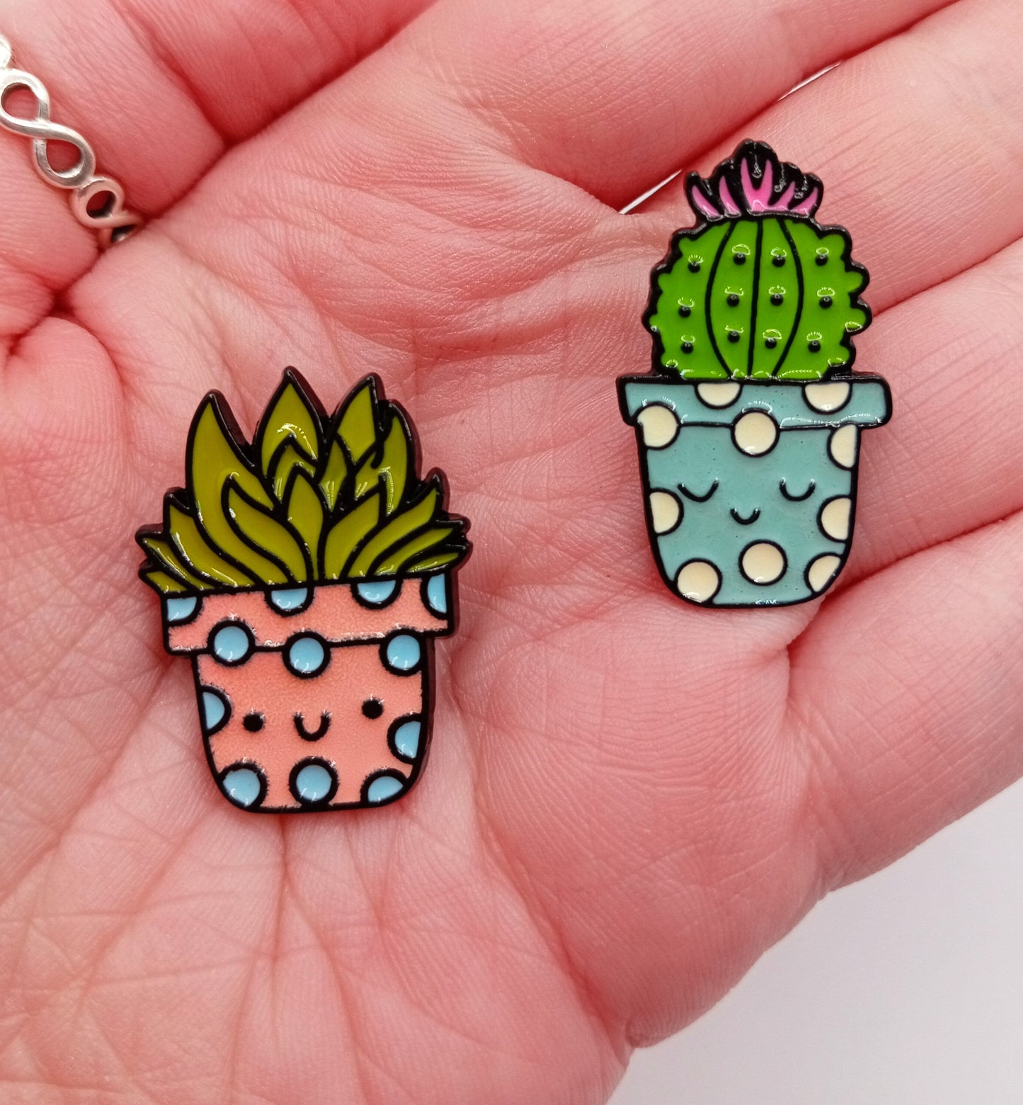 Cute Cactus Pin Badge - Positive Pin Badge