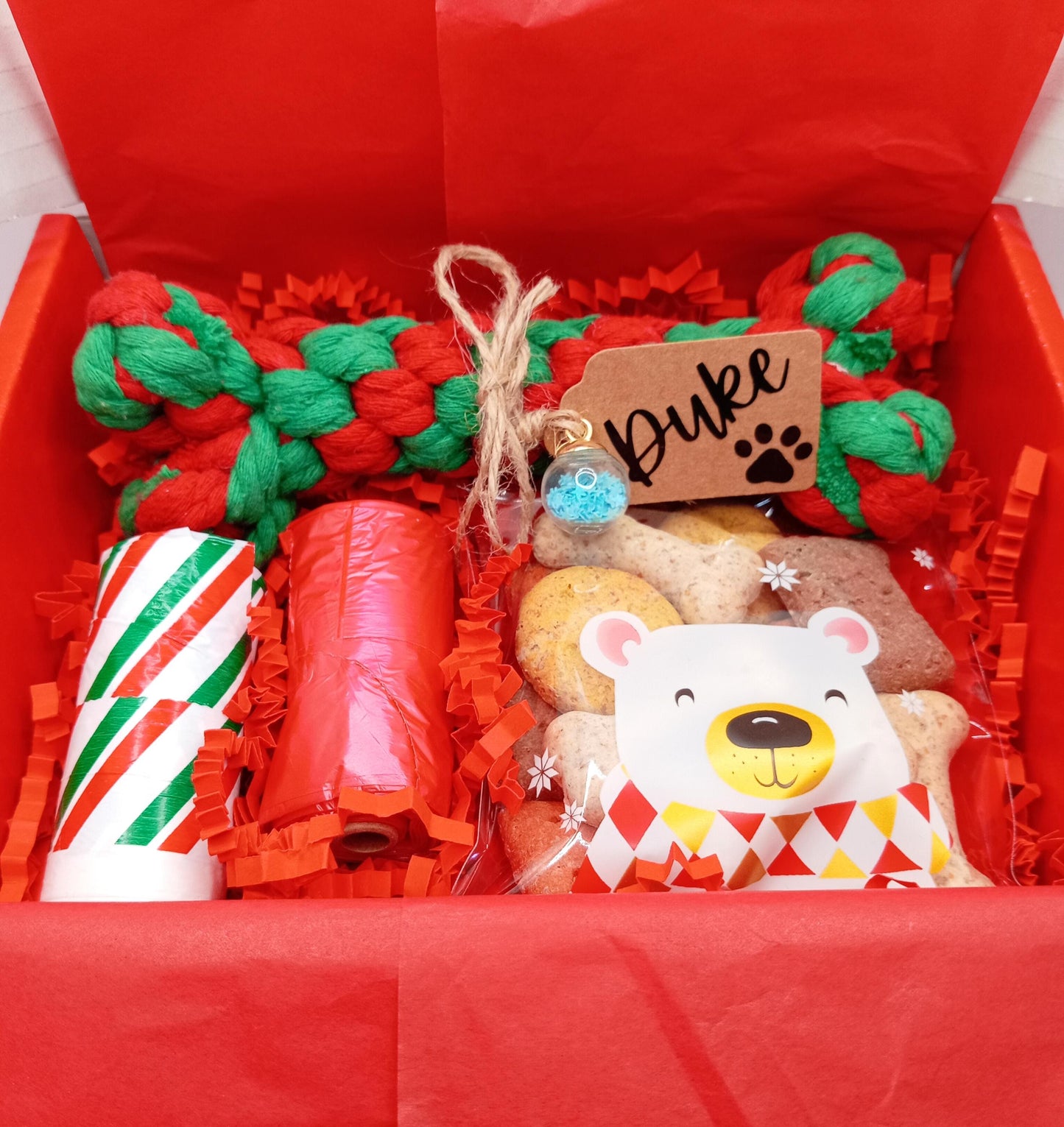 Santa Paws Christmas Dog Gift Box - Personalised Dog Gift