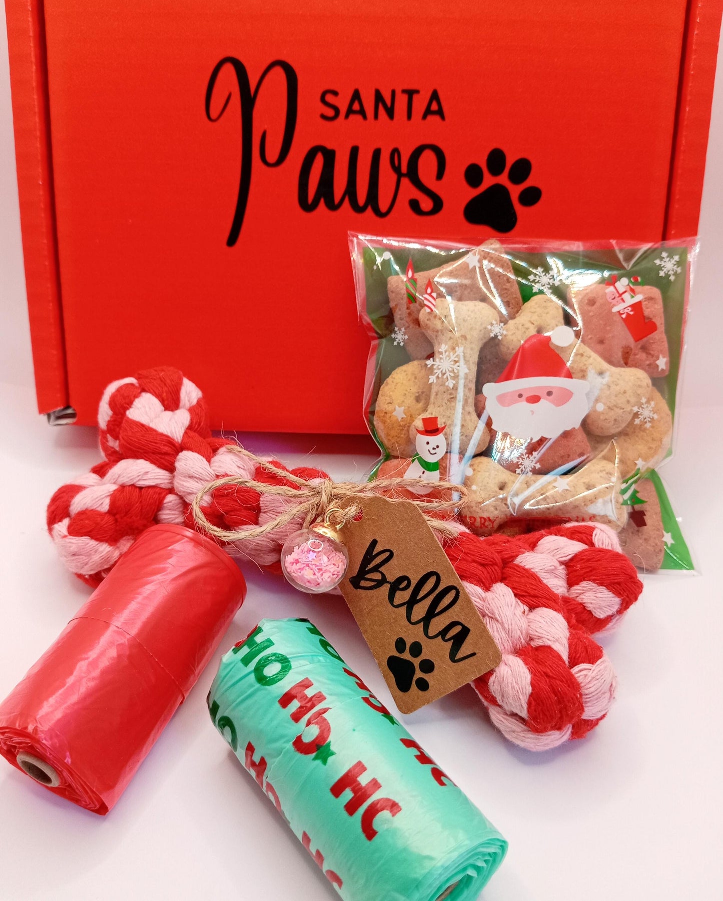 Santa Paws Christmas Dog Gift Box - Personalised Dog Gift
