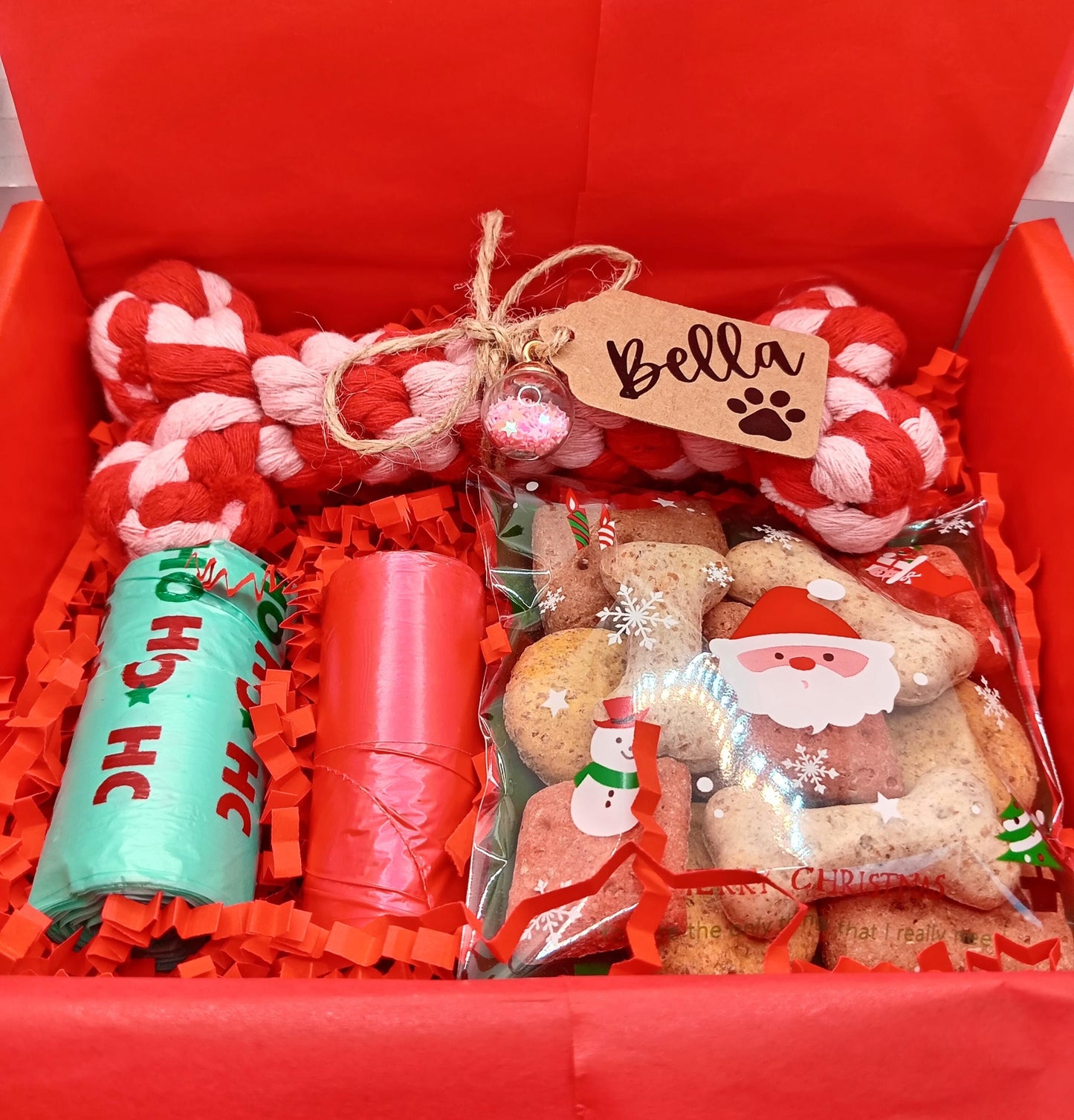 Santa Paws Christmas Dog Gift Box - Personalised Dog Gift