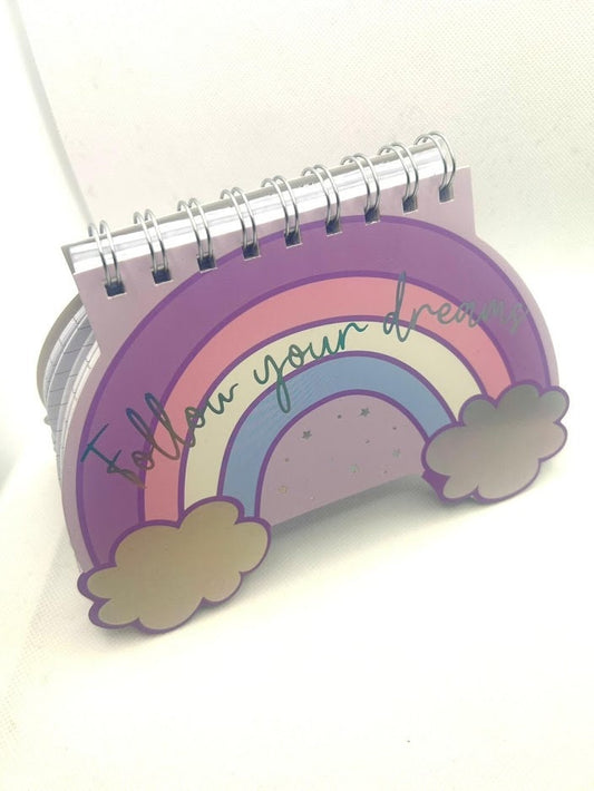 Rainbow Motivational Notebook - Self Love Office Stationery